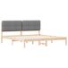 Estructura de cama matrimonial 185x205 Estructura de cama matrimonial 185x205 Blanco/ Gris Claro