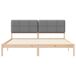 Estructura de cama matrimonial 185x205 Estructura de cama matrimonial 185x205 Blanco/ Gris Claro