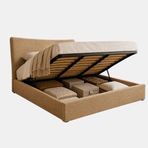 Cama de Casal Dance, Estrado Elevatório (Bege)(200×160 cm)