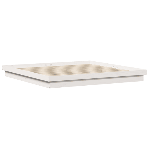 Estrutura De Cama De Casal Simple King Size - Branco 200 x 200 cm