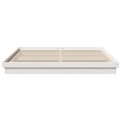 Estrutura De Cama De Casal Simple King Size - Branco 200 x 200 cm