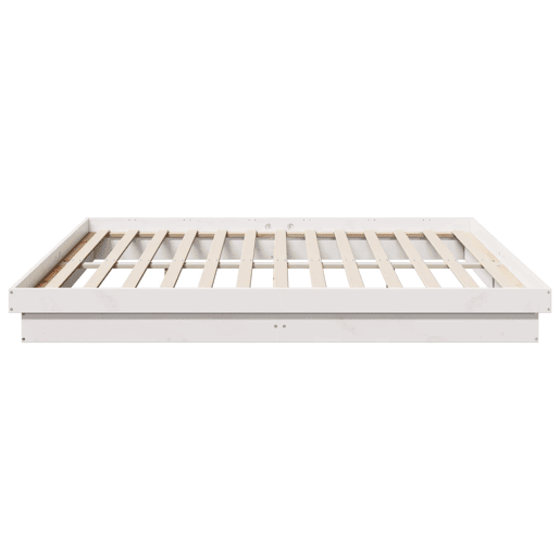 Estrutura De Cama De Casal Simple King Size - Branco 200 x 200 cm