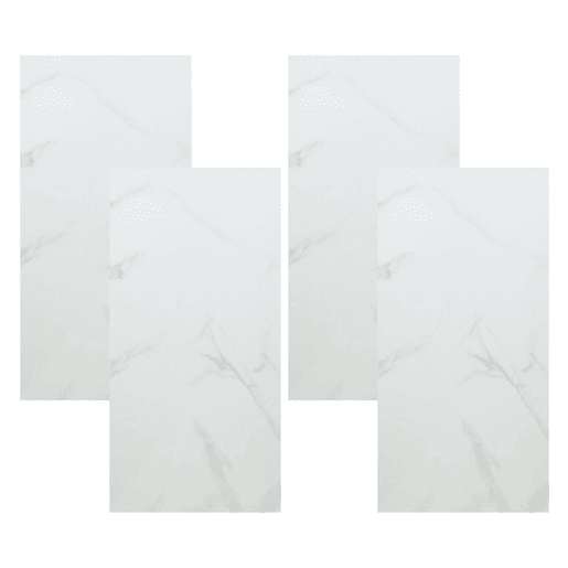 Conjunto Well Home com 4 painéis decorativos com efeito mármore.