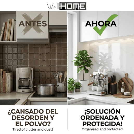 Conjunto Well Home com 4 painéis decorativos com efeito mármore.