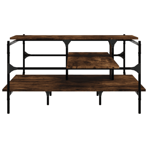 Mesa de Centro, Mesa baixa, 100x100x48,5cm derivados madeira carvalho fumado