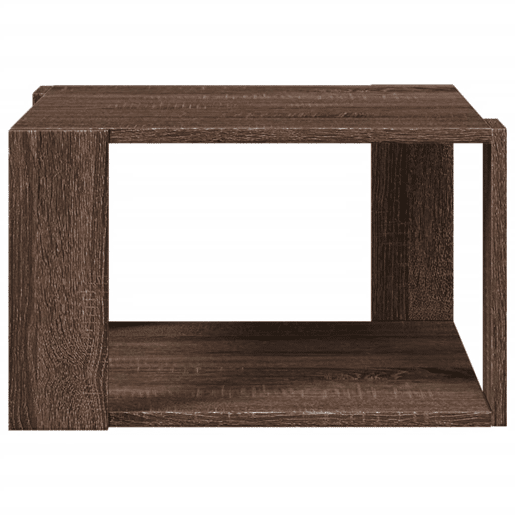 Mesa de Centro, Mesa baixa, 51,5x51,5x30 cm deriv. madeira carvalho castanho
