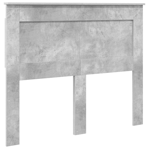 Estrutura da Cama de casal simple com cabeceira Cinza Concreto 135 x 190 cm