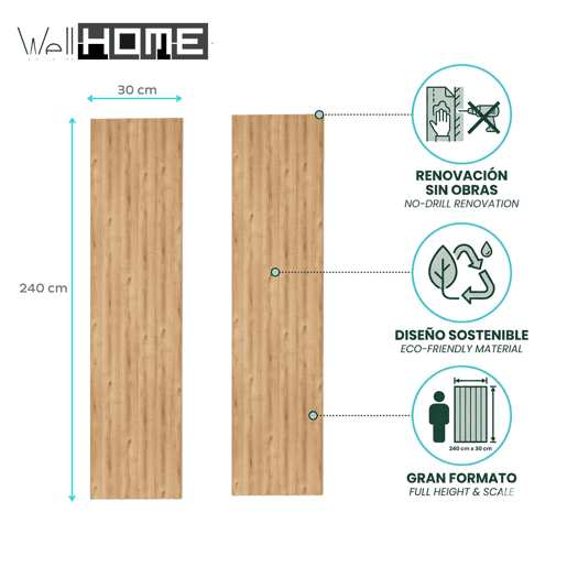Conjunto de 2 painéis decorativos 'Alcov' da Well Home