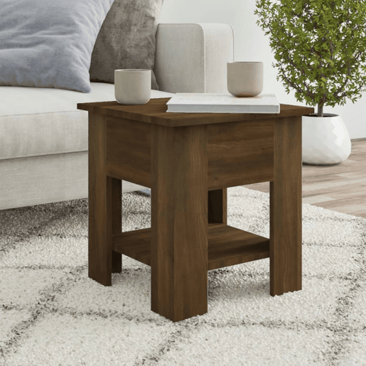 Mesa de Centro, Mesa baixa, derivados de madeira carvalho castanho