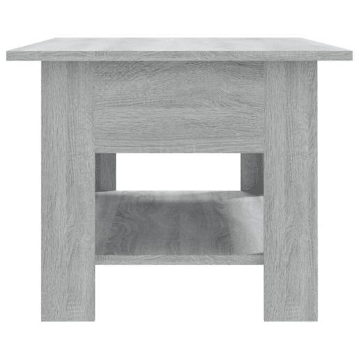 Mesa de Centro, Mesa baixa, 102x55x42 cm madeira processada sonoma cinzento