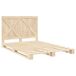 Estructura de cama matrimonial Estructura de cama matrimonial Natural