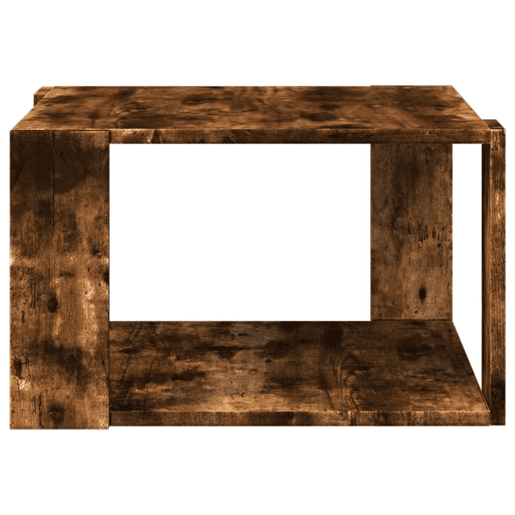 Mesa de Centro, Mesa baixa, 51,5x51,5x30cm derivados madeira carvalho fumado