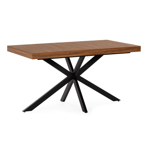 Mesa de jantar extensÃvel Genova efeito Nogueira, 140-180 cm Mesa de jantar extensÃvel Genova efeito Nogueira, 140-180 cm