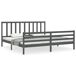 Estructura de cama matrimonial Estructura de cama matrimonial Gris