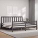 Estructura de cama matrimonial Estructura de cama matrimonial Gris