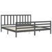 Estructura de cama matrimonial Estructura de cama matrimonial Gris