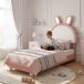 Cama infantil de pu Cama infantil de pu Rosa