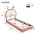 Cama infantil de pu Cama infantil de pu Rosa