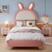Cama infantil de pu Cama infantil de pu Rosa