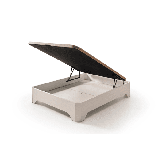 Sofá-cama dobrável Matris com pés, branco Elegance, 135x200 (montagem incluída)