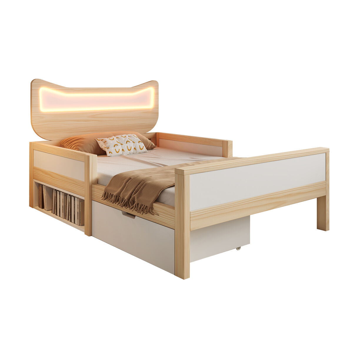 Cama infantil de madera maciza