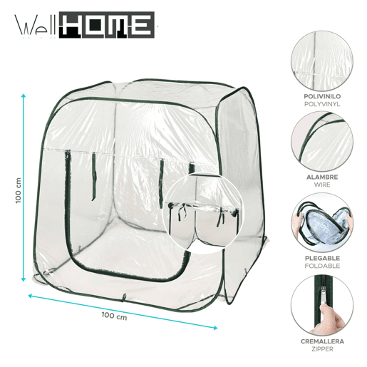 Estufa dobrável Well Home em aço reforçado