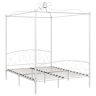 Estrutura De Cama De Casal Simple - dossel 160x200 cm metal branco