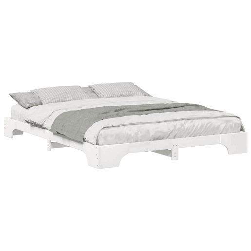 Estrutura De Cama De Casal Simple - Branco 160 x 220 cm
