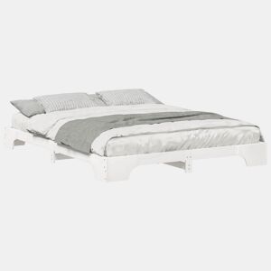 Estrutura De Cama De Casal Simple - Branco 160 x 220 cm