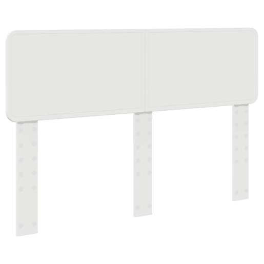 Estrutura da Cama de casal simple com cabeceira Branco 140 x 190 cm