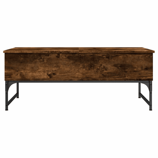 Mesa de Centro, Mesa baixa, 100x50x40cm deriv. madeirametal carvalho fumado