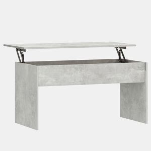 Mesa de Centro, Mesa baixa, 102x50,5x52,5cm madeira processada cinza cimento