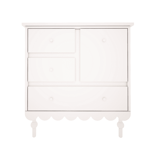 Berço evolutivo 70x140 Cómoda 3 gavetas Wood Luck Babushka Branco