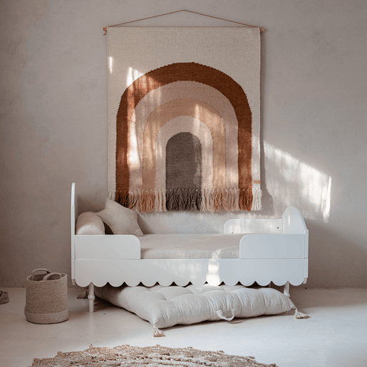 Berço evolutivo 70x140 Cómoda 3 gavetas Wood Luck Babushka Branco