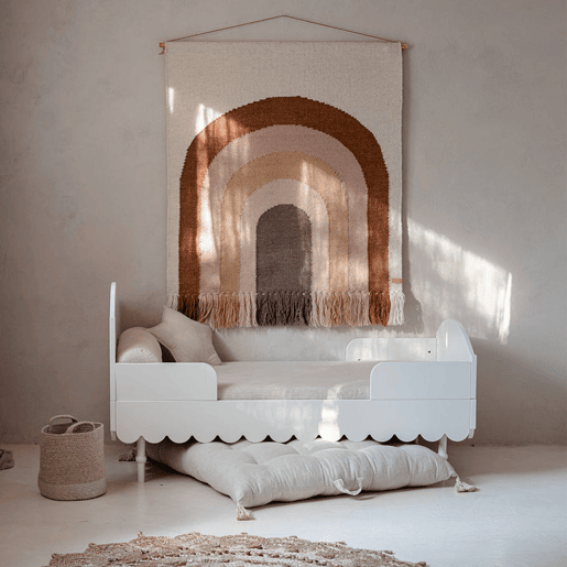 Berço evolutivo 70x140 Cómoda 3 gavetas Wood Luck Babushka Branco
