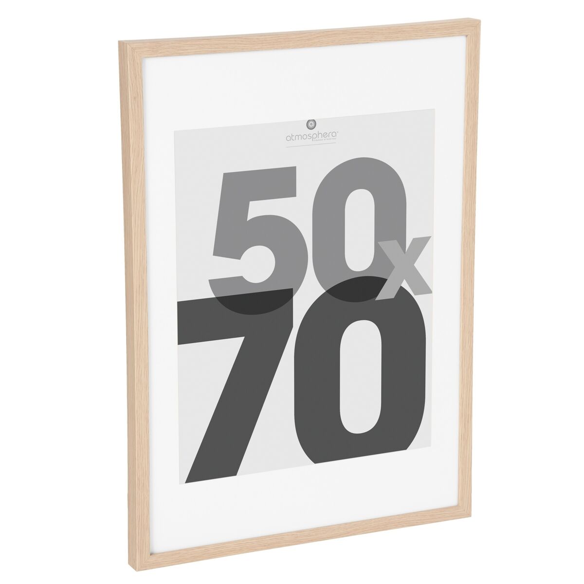Well home - marco de fotos de madera natural para fotos de 50 x 70 cm