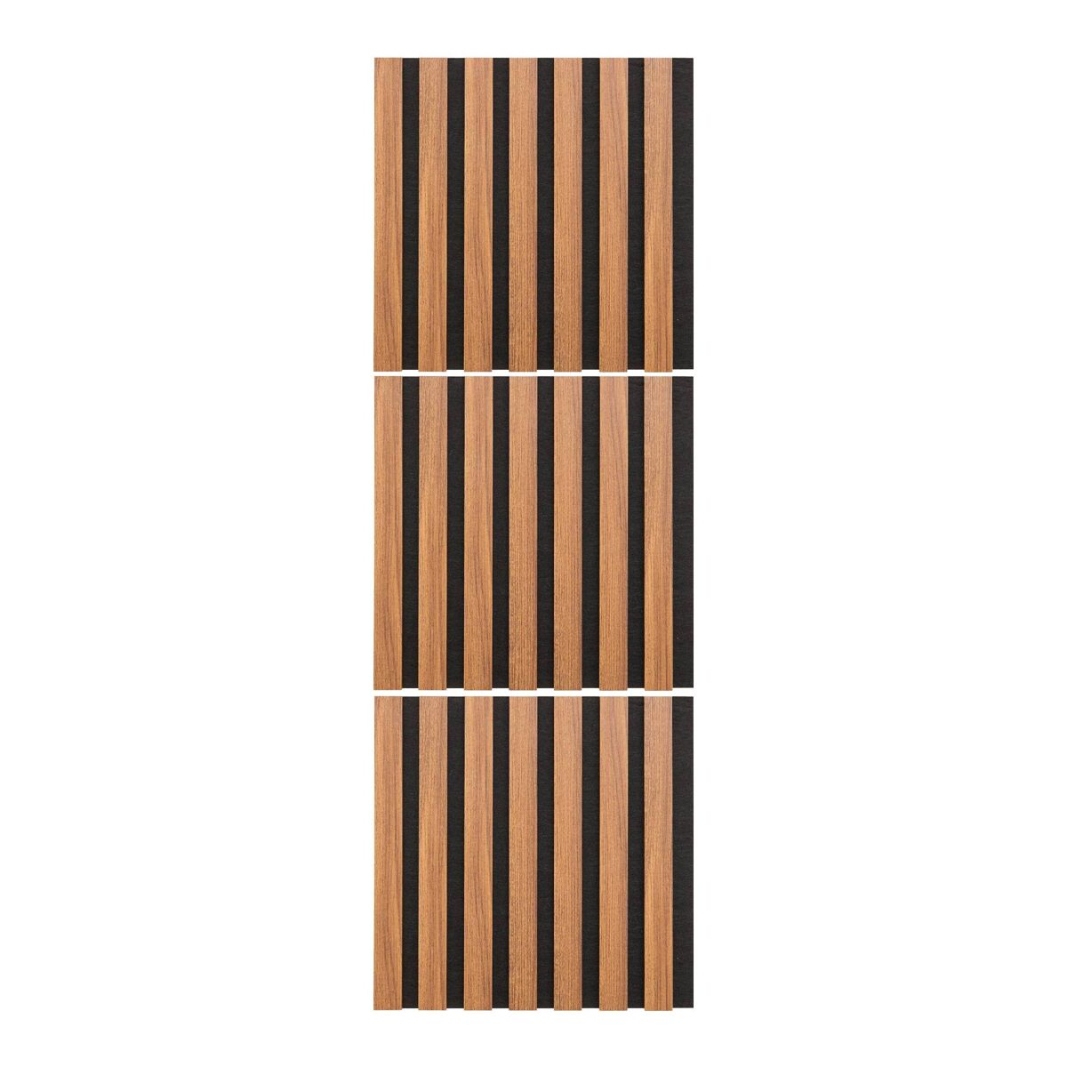 Well home set de 3 paneles decorativos 'colva' 30x30cm en mdf efecto madera oscura