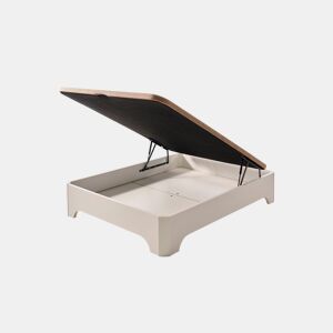 Sofá-cama dobrável Matris com pés, branco Elegance, 105x190 (montagem não necessária)
