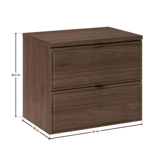 Móvel lavatório simples 60cm Elias Madeira escura Móvel lavatório simples 60cm Elias Madeira escura