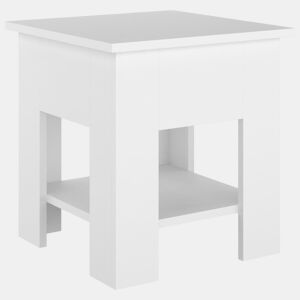 Mesa de Centro, Mesa baixa, 40x40x42 cm madeira processada branco