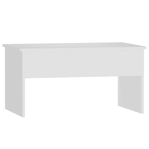 Mesa de Centro, Mesa baixa, 80x50,5x41,5 cm madeira processada branco