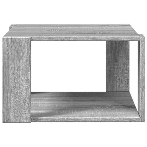 Mesa de Centro, Mesa baixa, 51,5x51,5x30cm derivados de madeira cinza sonoma