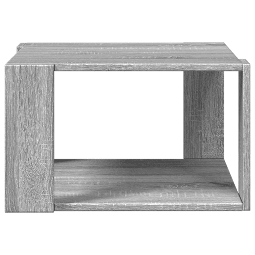 Mesa de Centro, Mesa baixa, 51,5x51,5x30cm derivados de madeira cinza sonoma