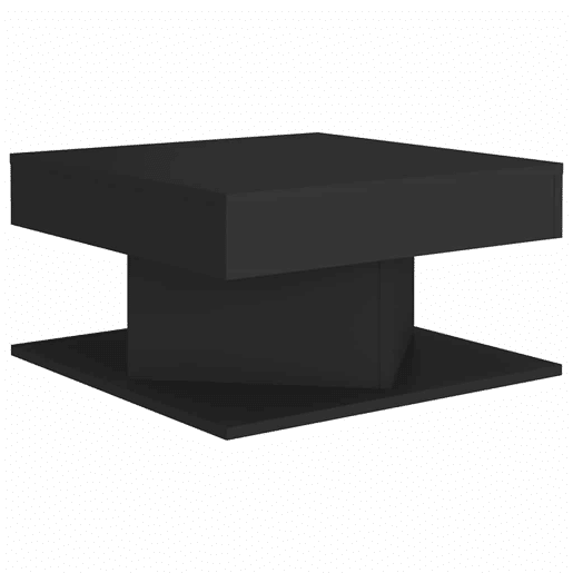 Mesa de Centro, Mesa baixa, 57x57x30 cm derivados de madeira preto