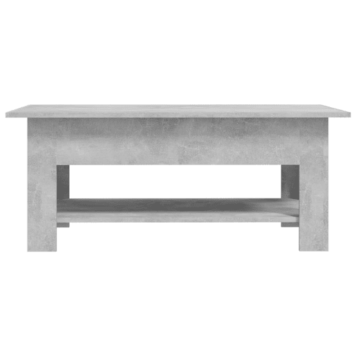 Mesa de Centro, Mesa baixa, 102x55x42 cm madeira processada cinza cimento Mesa de Centro, Mesa baixa, 102x55x42 cm madeira processada cinza cimento