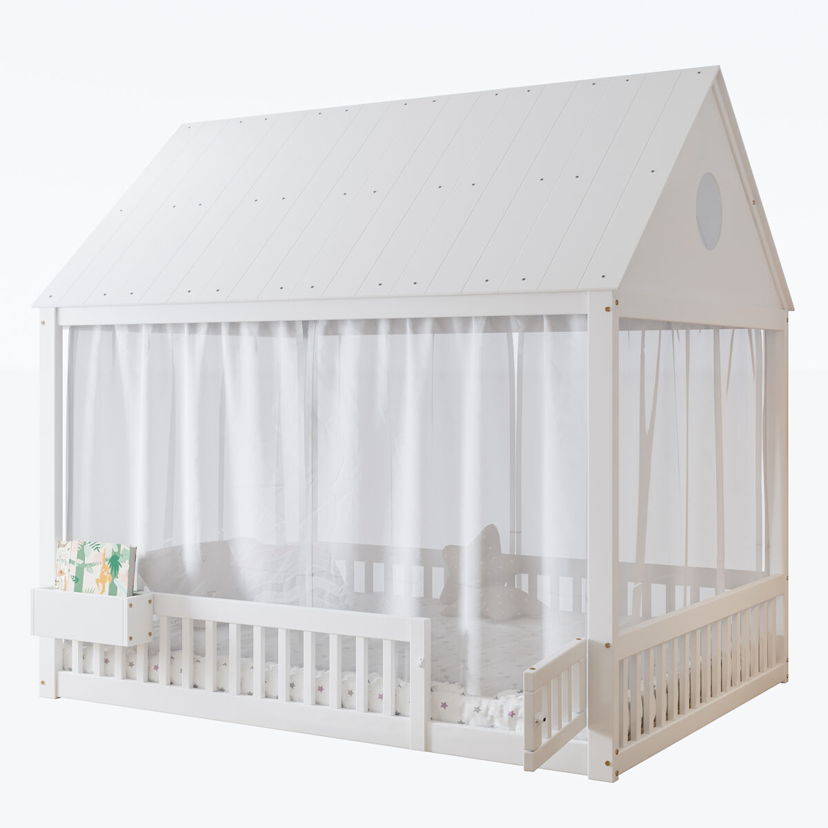 Cama infantil de madera maciza