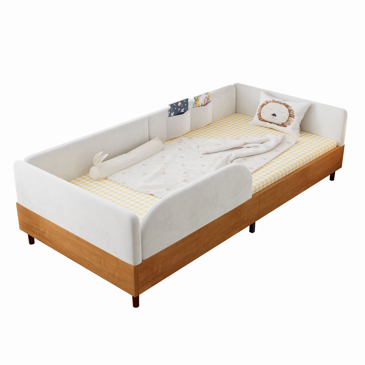 Cama infantil de terciopelo