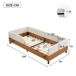 Cama infantil de terciopelo Cama infantil de terciopelo Natural/ Blanco