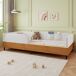 Cama infantil de terciopelo Cama infantil de terciopelo Natural/ Blanco