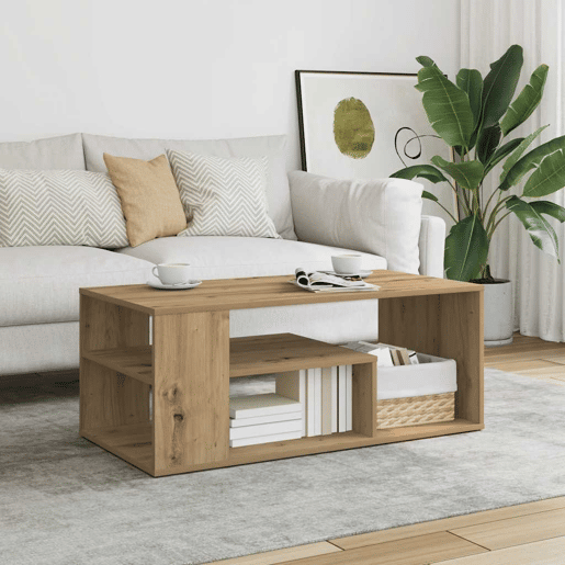 Mesa de Centro, Mesa baixa, em carvalho artesanal 100x50x40 cm
